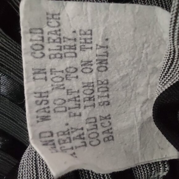 FUNKY FRANKY GRAY AND BLACK VERTICAL STRIPES LONG TUNIC RARE VINTAGE SIZE 3X - Picture 8 of 8